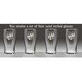 thumbnail image 2 of Murphy Irish Coat of Arms Tavern Glasses - Set of 4 (Sand Etched), 2 of 3