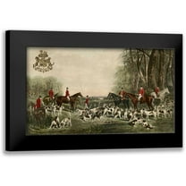 Snow, John 18x12 Black Modern Framed Museum Art Print Titled - The Meet at Blagdon