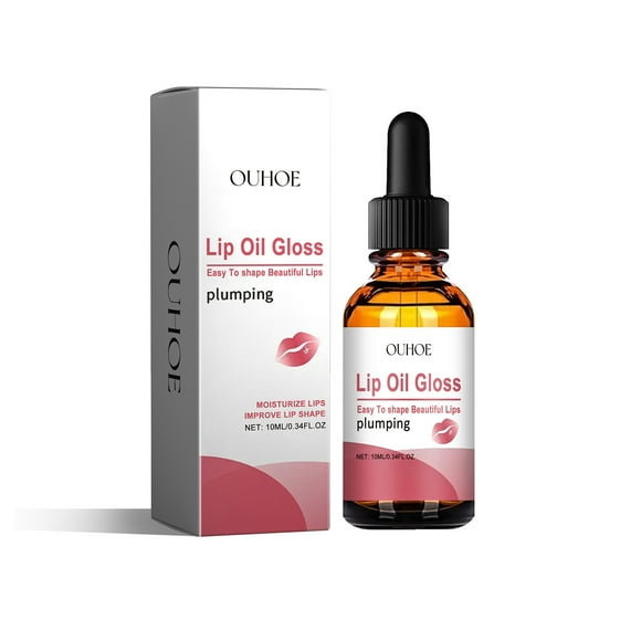 Peptide Lip Plumping Essence,Lip Oil Gloss|Moisturizing and Plumping Lip Care for Voluminous Lips, Lip Plumping Essence