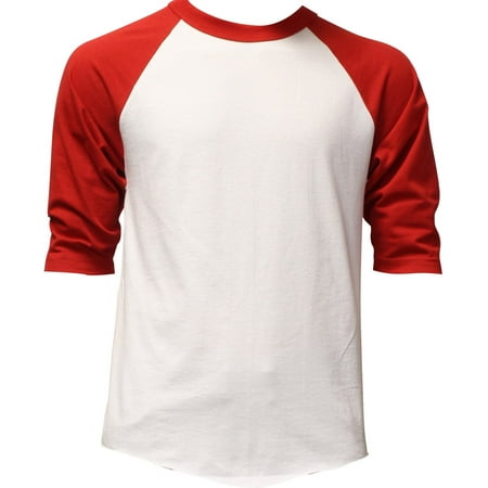 - Mens 3/4 Sleeve Raglan Baseball T Shirt