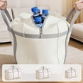 thumbnail image 2 of PEIBang Large Heavy Duty Moving Bags with Zipper Handles,Foldable Storage Bins Clothing Storage Bag for Travel Moving and Home Organization,20"Lx7"Wx16"H,White, 2 of 7