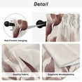 thumbnail image 5 of Eucalyptus Leaves Tier Curtains, Brown Spring Botanical Aesthetic Light Filtering Kitchen Curtains, 2Pcs Rod Pocket Half Window Treatments Panels for Sink Cafe Cabinet Basement 27.5x45 Inches, 5 of 9