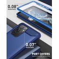 thumbnail image 5 of Clayco Xenon Series Case for Samsung Galaxy S22 Ultra 5G, [Built-in Screen Protector] Full-Body Rugged Cover Compatible with Fingerprint Reader, 6.9 inch 2022 Release (Blue), 5 of 8