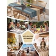 thumbnail image 5 of Texas Star Vintage Table Cloth, Waterproof Tablecloth for Rectangle Tables, Berry Navy Blue Brown Wooden Reusable Washable Fabric Table Cover for Restaurant Kitchen Dining Tables 60"x102", 5 of 9