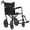 Black, variant on Vive Lightweight Foldable Transport Wheelchair with Handbrakes, Blue