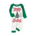 thumbnail image 3 of Family Matching Christmas Pajamas, Baby Romper/Dog Bandana/Christmas Tree Letter Print Tops Pants Sleepwear Set, 3 of 10
