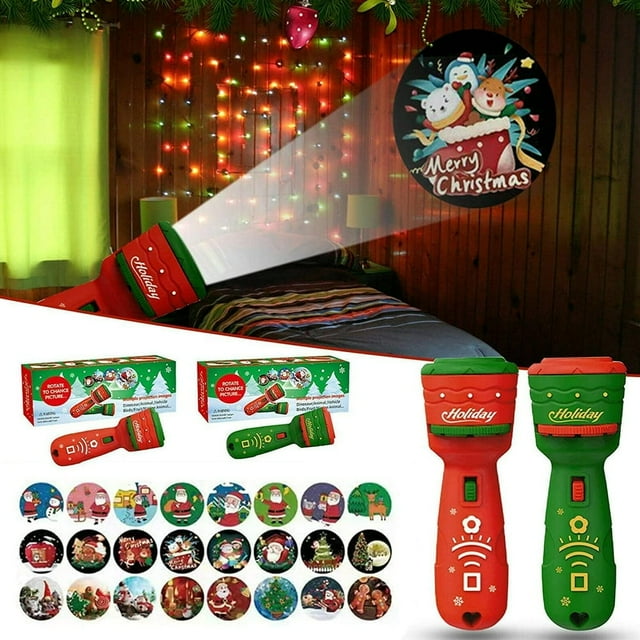 Lampe de Projection de Noël, 24 Image Différentes Jouets de Projection