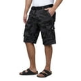 thumbnail image 3 of RAW X Mens Belted 12.5" Inseam Knee Length Cargo Shorts, Charcoal Camo, 32, 3 of 7