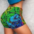 thumbnail image 4 of Vsdgher Rainbow Butterflies Workout Shorts for Women Seamless Soft Smooth Gym Yoga Scrunch Active Exercise Fitness Shorts-XX-Large, 4 of 8