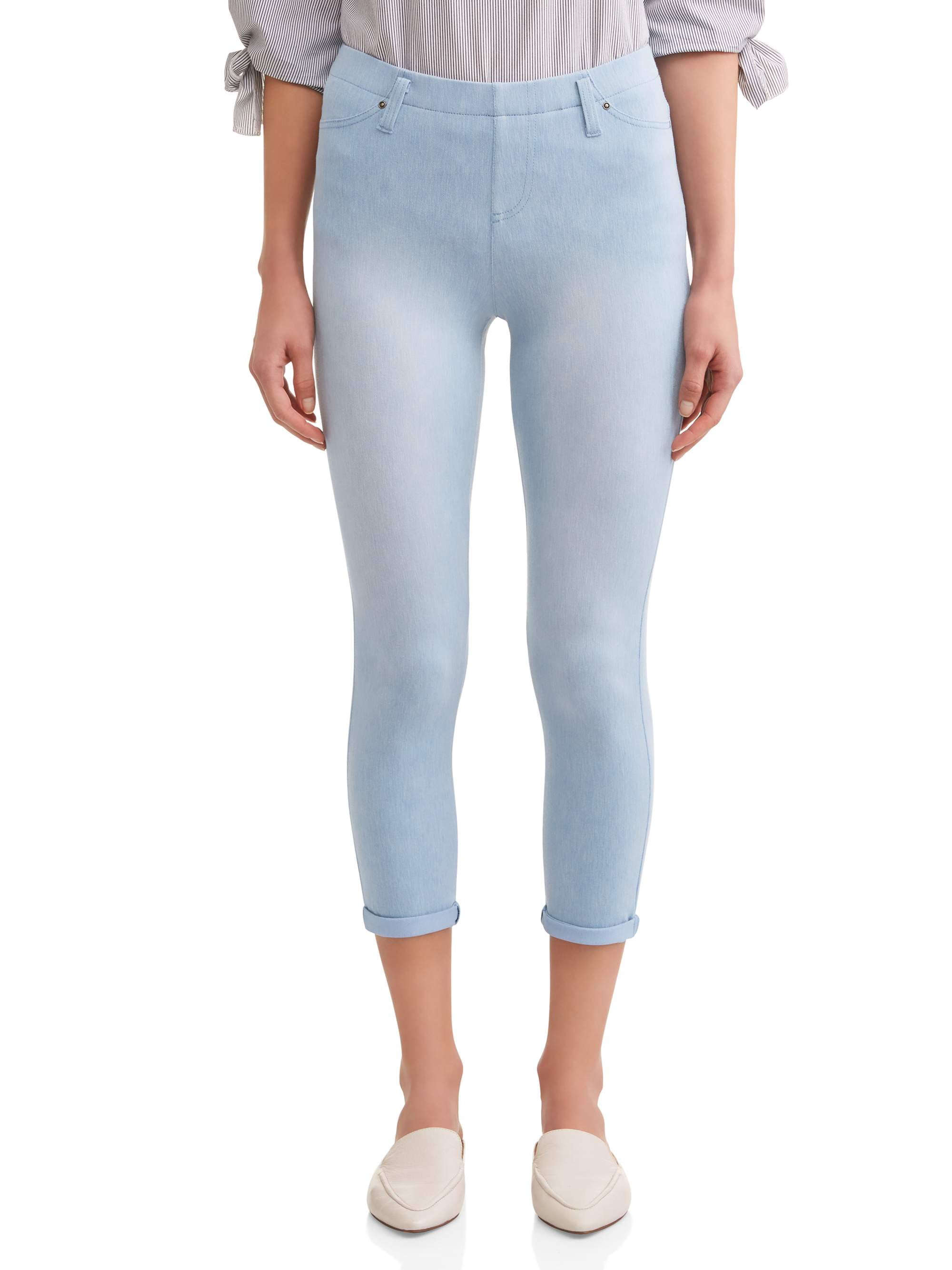 time & tru capri jeggings