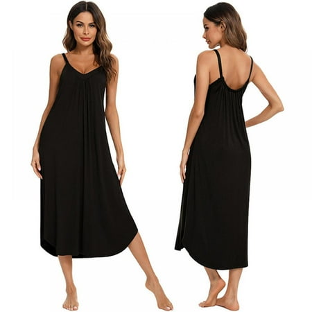

Ame Summer Women Nightwear V Neck Sleep Dress