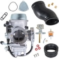thumbnail image 1 of SHZAITOR Carburetor with Intake Boot Fuel Petcock Replacement for Yamaha 600 YFM600 1998-2001 5GT-14901-00-00 Carb, 1 of 6
