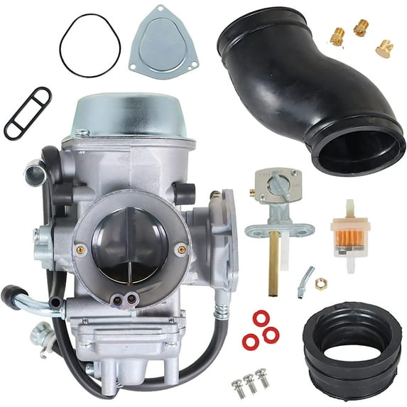 SHZAITOR Carburetor with Intake Boot Fuel Petcock Replacement for Yamaha 600 YFM600 1998-2001 5GT-14901-00-00 Carb