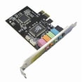 thumbnail image 2 of 2X Tarjeta de Sonido Interna 5.1 para Con Soporte de Perfil Bajo, PCI-E Estéreo 3D, Tarjeta de Sonido PCI de 32/64 Bits Con Chip CMI8738, 2 of 5