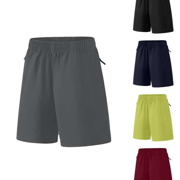 TBWNWG Boys Shorts Athletic Training Basketball Running Gym Workout Activewear for Kids - Daily Casual Outdoor Everyday Wear for Boys