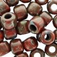 thumbnail image 2 of Essentials by Leisure Arts Czech Rola Bead Opaque Travertine Red 6.2mm 10gm – Czech Glass Beads for Jewelry Making, Czech Beads for DIY Bracelets, Necklaces, and Craft Projects, 2 of 4