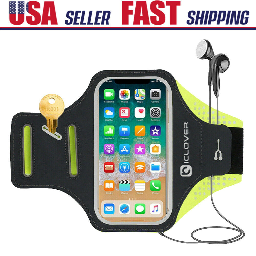 Black Sports Armband Phone Case Cover Gym Running FOR Sony Xperia 1 