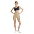thumbnail image 4 of nerohusy Women's Biker Shorts with Pockets High Waisted Spandex Workout Running Yoga Gym Lightweight Summer Fitness Stretchy Shorts Beige,XXXL, 4 of 9