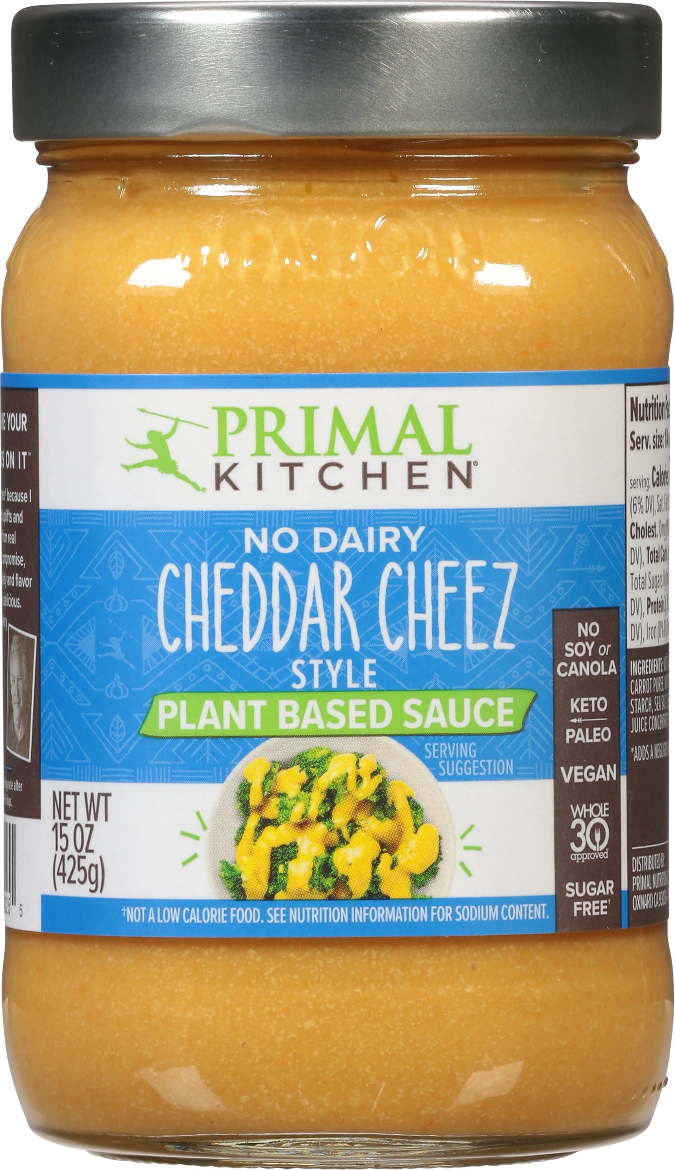 Primal Kitchen® No Dairy Cheddar Cheez Style Plant Based Sauce, 15 oz -  Harris Teeter