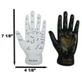 thumbnail image 2 of Ebros Psychic Fortune Teller Palmistry Hand Palm Figurine (Black & White Set), 2 of 9