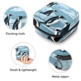 thumbnail image 3 of Penguin Mini Makeup Bag Period Pouch Small Toiletry Bag for Men Travel Makeup Travel Bag Pouch - Velvet, Sponge, and Oxford Cloth Material - 4.7x6.6x6.6 in, 3 of 6