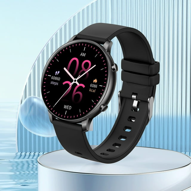 Montre Intelligente avec Appel Bluetooth, Écran HD 1,38 Po, Contrôle de la Musique, Multiples Modes Sportifs, Étanchéité IP67, Rappel d'Appel, Montre Traqueur de Mise en Forme pour Hommes et Femmes, Gym, Course, Usage Quotidien, Voyage