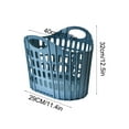 thumbnail image 2 of Panier à Linge Pliable Durable et Léger pour Vêtements, Jouets et Plus – Conception Gain de Place Panier à Linge en Métal Panier à Linge Gain de Place Panier à Linge pour Filles Sarcelle Panier à Linge à Quatre Compartiments, 2 of 3