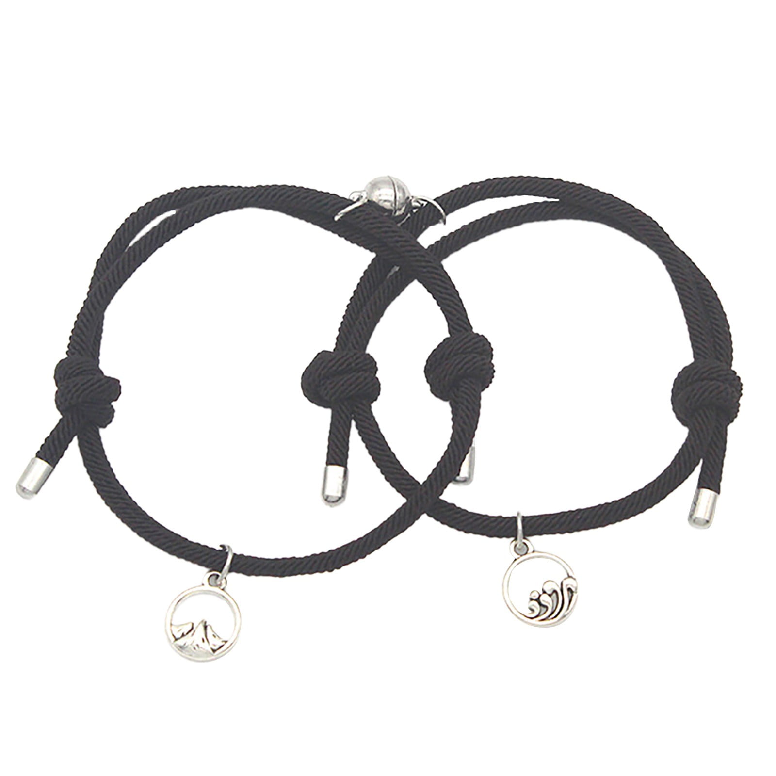 Hanshake Alloy Sun And Moon Sea Oath ShanMeng Lovers Lodestone Customized  Hand Rope - Walmart.com