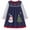 23-Blue, variant on HILEELANG Toddler Girls Peter Pan Collar Apple Dress, Long Sleeve 4Y