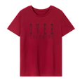 thumbnail image 1 of Camiseta para mujer cómoda y casual con cuello redondo para playa, viajes, trabajo SG, 1 of 8
