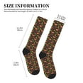 thumbnail image 2 of Lsque Fox In Forest Pattern Sport Compression Socks for Men & Women 15-20 mmHg Knee High Nurse Pregnant Running Medical and Travel Athletic, 2 of 6