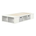 thumbnail image 3 of South Shore Flexible Twin Platform Bed with baskets, Pure White, 3 of 8