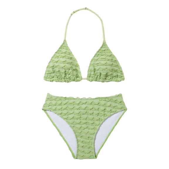 Gunia Girls Swimsuit 2 Piece Solid Color Bikini Teen Swimwear Water Activities Bathing Suit Swimsuits For Teen Girls 12-16 Years