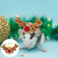 thumbnail image 2 of Sombrero de animal pequeño, mini sombrero de Navidad, gorro de disfraz de Navidad de hámster pequeño, recuerdo de fiesta de Navidad, 2 of 6