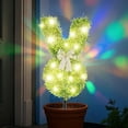 thumbnail image 4 of Bunny Topiary Outdoor,Rabbit Shaped Topiary Trees with Ground Spike,Artificial Bunny-Shaped Topiary Tree Pot Easter , Boxwood Bush Indoor & Outdoor Decor, 4 of 7