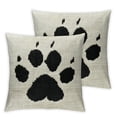 thumbnail image 2 of Acheng Cute Dog Paw Love Throw Pillow Cover, Dog Lover Mom Gifts for Home Room Bed Sofa Decorations Decor,&nbsp;Suitable for All Season Pillow Case for Room Bedroom Sofa Chair,2 Pcs White, 2 of 6