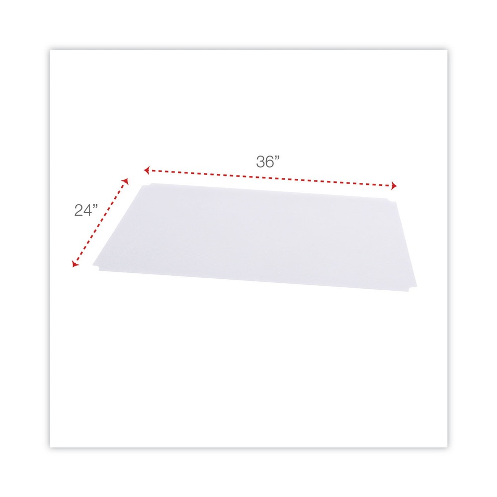 Alera SW59SL3624 (ALESW59SL3624) Shelf Liners For Wire Shelving, 36w x 24d, Clear Plastic, 4/Pack - image 3 of 7