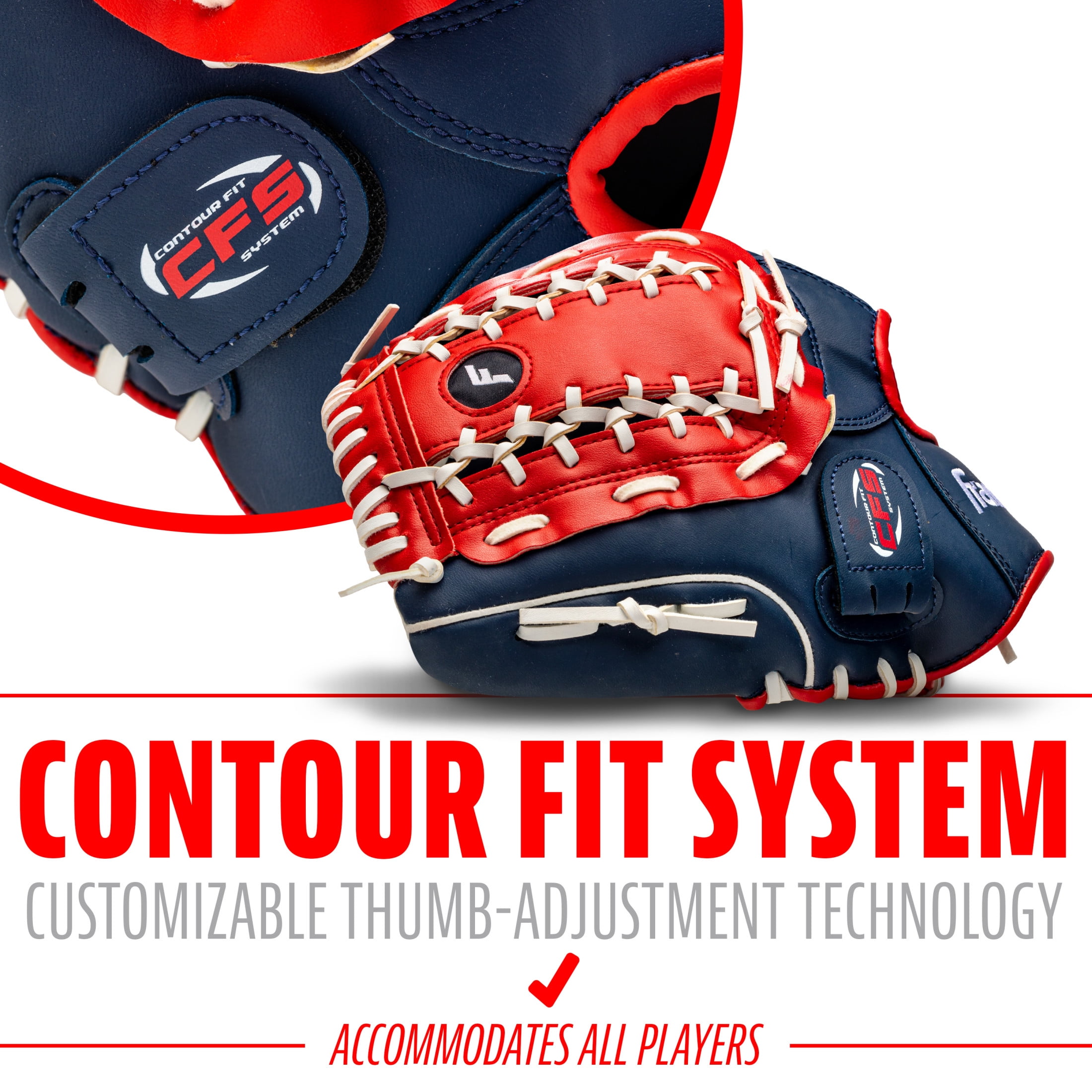 DOPPELGANGER - mao Franklin Sports Field Master Baseball + Softball Glove - 12