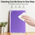 thumbnail image 4 of Dteck Case for iPad 9th 8th 7th Generation 10.2 inch '2021/2020/2019)(,Shockproof 3-Layer Protection TPU+PC Case Back Cover for iPad 10.2" 7th/8th/9th Gen,Purple, 4 of 7