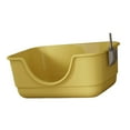 thumbnail image 4 of Xuanheng Cat Litter Box Anti Splashing Large Capacity with High Sides Cats Litter Pan Yellow, 4 of 8