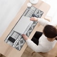 thumbnail image 3 of Long Mouse Pads for Desk,Black Geometric Striped Pattern Desk Mats on Top Of Desks, Desk Mouse Pad Extra Large with 3mm Non-Slip Base and Stitched Edge for Gaming,Office,Work,Home 31.5"x11.8", 3 of 6