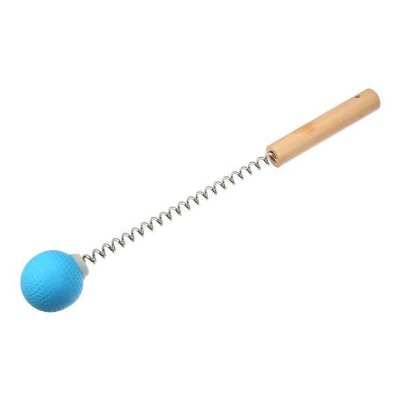 Unique Bargains Handheld Neck Massager with Single Trigger Point Wood Spring TPR Blue