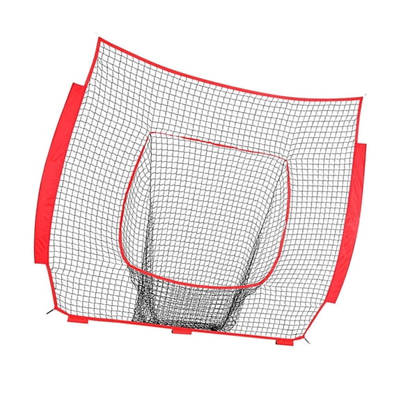 Rebounds Training Baffle Net 7ftx7ft Heavy Duty Practice Netting Baseball Replacement Net for Throwing Hitting Fielding