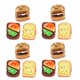 thumbnail image 5 of Artificial Food Model Resin Faux Bread Pizza Set for Decor 18Pc, 5 of 5