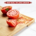 thumbnail image 4 of Danolapsi Bamboo Cutting Board Set of 3, Kitchen Cutting Board Set With Holder, Chopping Board Set With Deep Juicy Groove and Back Inner Handles for Meat, Vegetables and Fruit, 4 of 7