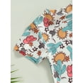 thumbnail image 6 of Genuiskids Newborn Baby Boy Girl Romper 3 6 12 18 Months Infant Western Clothes Short Sleeve Cow Print Jumpsuit Casual Spring Summer Romper One Piece 0-18M, 6 of 8
