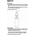 thumbnail image 2 of Westbrass Kitchen Sink Deck Mount Liquid Soap Dispenser with Refillable 12 oz Bottle, Polished Nickel, 2 of 7