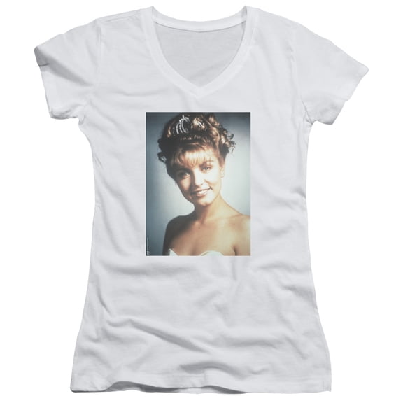 Twin Peaks Laura Palmer Junior Women's V-Neck T-Shirt White