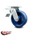 thumbnail image 2 of 6 Inch Solid Polyurethane Caster with Ball Bearing and Total Lock Brake SCC, 2 of 2