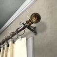 thumbnail image 2 of Sonja 13/16" Bay Window curtain rod 20"-36", 38"-72" - Cocoa,(ABay-17-7), 2 of 4